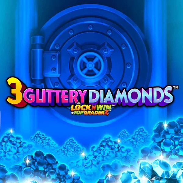 3 Glittery Diamonds logo by PearFiction Studios Stonevegas Casino