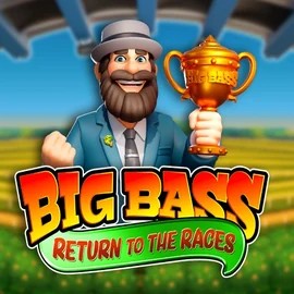 Big Bass Return to the Races slot logo by Pragmatic Play at Stonevegas Casino