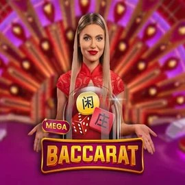 Official Live Casino logo: Mega Baccarat by Pragmatic Play at Stonevegas Casino